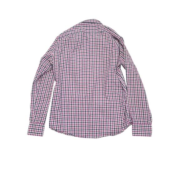 J. Crew Men's purple gingham button up slim fit size L* office  professional - Picture 3 of 10